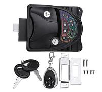 RV Keyless Entry Door Lock, Zinc Alloy Lock, IR Remote Control, Fobs, 2 Keys, Gasket, Screwdriver, Backlit Keypad Handle Latch Deadbolt