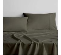 Rv King Sheets 72 X 80 -Rv King Sheets Cotton,4 Pcs Cotton Bed Sheet Set to Fit Upto 15" Deep Mattress : Rv King72 X 80" -Dark Grey Solid