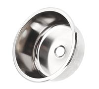 RV Kitchen Sink, 304 Stainless Steel Round Rustproof Large Capacity Sink, Motorhome Kitchen Sink Heavy Duty for Motorhome Yacht Campervan Trailer