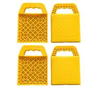 RV Leveling Pads | Car Stabilizing Block Set of 4 - Anti-Slip RV Leveling Support Mat for Parking Caravan Travel Picnic Pool Beach Outdoor Camping Maintenance Road Trip