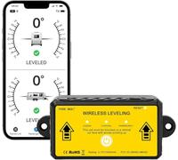 RV Leveling System, App Real-Time Reading Magnetic Mount for RV Traveler | Dual-Angle Phone Monitoring.Detachable Magnetic Base.Type-C Charge, 300 Days Runtime. Fits Uneven Camp Sites