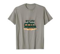 RV Life: Scenic Road Trip Adventure Camping T-Shirt, Men, Slate, XXL