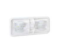 RV Light, 12V LED Lights 700LM, 8W Lights, Ceiling Double Dome Light Fixture Interior Lighting for Car/RV/Trailer/Boat