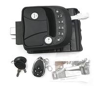 RV Lock Keyless Entry Door Lock Handle, RV Door Backlit Keypad & Fob, 20m Remote Controller, Zinc Alloy Keyless, With Deadbolt, For Travel Trailer Camper