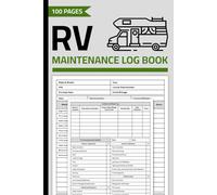 RV Maintenance Log Book: RV Repair & Service Record with Pre-Trip Inspection Checklist | Maintenance Logbook for Motorhome