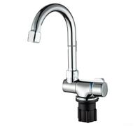RV Mixer Faucets, Fold Down Caravan for Motorhome Hot and Cold Mixer Water Tap Faucet 360° Rotation, Countertop Basin Mixer Tap for RV Bar Farmhouse Sink