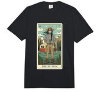 RV Mom Skeleton Tarot Card Camper Road Trip Outdoors Comfort Colors Adult Heavyweight T-Shirt