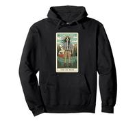 RV Mom Skeleton Tarot Card Camper Road Trip Outdoors Pullover Hoodie