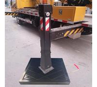 Rv Pads Leveling Blocks/Motorhome Camper Leveler, Crane Trailer Stabilizing Pad for Tow Service Truck Unbreakable, Stackable Landing Pads with Textured Surface Non-slip(# B,27.6x27.6x2.4in/70x70