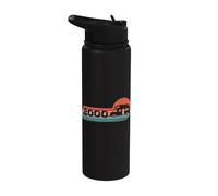 RV-Pilot Camping-Camper Vintage 2000 Birthday Motorhome RV Stainless Steel Insulated Water Bottle
