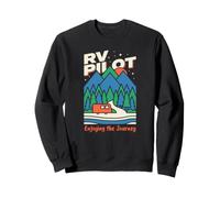 RV Pilot Enjoying The Journey Class A Motorhome Driving Sweatshirt