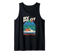 RV Pilot Enjoying The Journey Class A Motorhome Driving Tank Top