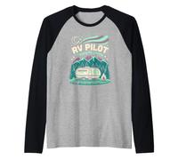 RV Pilot Enjoying The Journey Fifth Wheel Road Vacation Raglan Baseball Tee