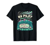 RV Pilot Enjoying The Journey Fifth Wheel Road Vacation T-Shirt