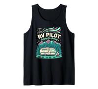 RV Pilot Enjoying The Journey Fifth Wheel Road Vacation Tank Top