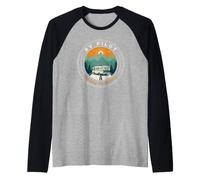 RV Pilot Enjoying The Journey Motorhome Driver Vacations Raglan Baseball Tee