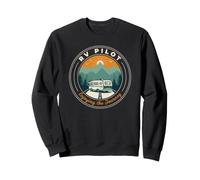 RV Pilot Enjoying The Journey Motorhome Driver Vacations Sweatshirt