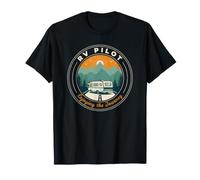 RV Pilot Enjoying The Journey Motorhome Driver Vacations T-Shirt