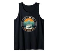 RV Pilot Enjoying The Journey Motorhome Driver Vacations Tank Top