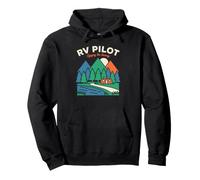 RV Pilot Enjoying The Journey Travel Trailer Campground Pullover Hoodie