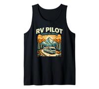 RV Pilot Enjoying The Journey Wilderness Trailer Camping Tank Top