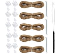 RV Pleated Shade Repair Kit - RV Shade Repair Kit | Blinds Řepair Kít, 1 Pack Pull Cord Spring Pulley End Cap And Threader | Curtain Blind Accessories For Blind Maintenance And Installation