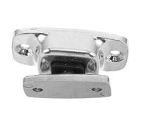 Rv Plunger Door Holder with Socket, Floor Mount Metal Stopper | Silver Rubber Alloy Build, Non-slip Base, Wall Mount Compatibility, for Cargo and Compartment Doors