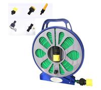 RV Portable Storage 15M Water Pipe Garden Watering Car Wash Accessories and Equipment Quick Connector Design(Round Plate)