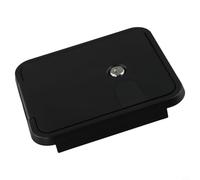 RV Power Cord Hatch Access Door for, Camper & Trailer - Weatherproof ABS & Stainless Steel Electrical Cable Entry Panel with 180°(Black)