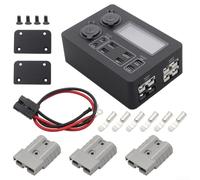 RV Power Distribution Box 12V 100W with LED Screen - Dual Socket USB-C Hub for Camper Van Truck(With Line)