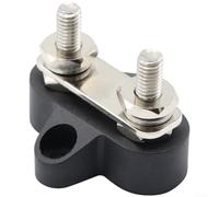 RV Power Terminal Block for M6 M8 for Stud 48V Copper RV Power (Black-M6)