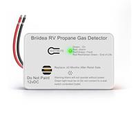RV Propane Gas Detector, Briidea 12V RV LP Alarm with UL-Certified Figaro Sensor, 0.5s Response, 100dB Alarm, Surface Mount, for RV Motorhome Travel Trailer Motor Coach Truck Camper