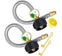 RV Propane Hose 15 Inch Stainless Steel Pigtail with for QCC-1 Connector for Camper Trailer 2-Stage Regulator Replacement Compatible with ACR6a Systems Fashion Processing