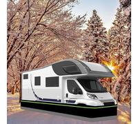 RV Protection Skirting, 2.6ft High Rv Skirt Wrap Stainless Steel Mesh at The Bottom With Reinforced Steel Bottom Grid, Ideal For Outdoor And Yard Storage.(32m/105ft)