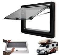 RV Push Out Window, Camper Trailer Vent Hatch, 900x450mm Top-Hung Side Window, Outdoor RV Car Accessory, Durable Caravan Push-Out Design, Ideal for Trailers and Campers
