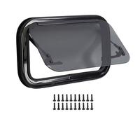 RV Push Out Window, RV Exit Window 20 X 12 Inch RV Window Replacement with Hydraulic Support Rod, Water Resistant, RV Emergency Window for RV Trailer Vehicles, Easy Installation