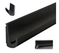 RV Rain Gutter, Rain Gutter Self Adhesive, J Shape RV Rainwater Gutter, TPE Gutter for Truck, RV, Boat, Car, and Vehicle Roof (White-5M)