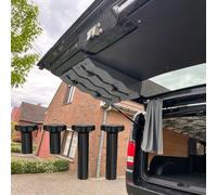 RV Ramp Side Wall Support Kit for Fiamma Level-up | Stops ramp sideways movement, easy tailgate storage with twist lock knobs