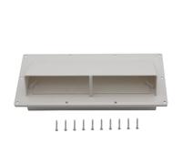 RV Range Hood Hood Cooker Vent - High Strength Exterior Vent, Protective Cover | Secure Damper with Installation Screws, Outdoor Exhaust Ventilation for Campervan Travel Trailer Bus Keuke