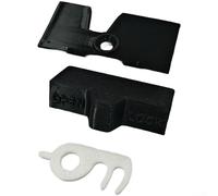RV Refrigerator Door Lock Set for Dometic| Replacement Latch Kit with Hook Plate and Catch| Weather-Resistant Gray Black for Camper Travel Security|Material: Plastic(Black)