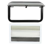 RV Replacement Window Durable Acrylic Glass with Security Screen for Campers Trailers Motorhomes, Aluminum Alloy, 730x430mm