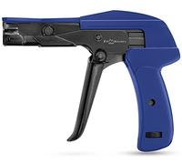 RV Rhodes Zip Tie Gun [Premium] - Tighten and Cut Plastic Nylon Cable Ties - Heavy Duty Cord Management - Die-Cast Steel Flush Cut - One Year Warranty - Blue