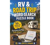 RV & ROAD TRIP WORD SEARCH PUZZLE BOOK: 50+ Easy-to-Read Puzzles in a Word Find Book About Scenic Drives, Vanlife Adventures, Highways & Vacation ... | Travel Gift for Motorhoming & Holidays