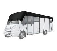 RV Roof Cover - Windproof Waterproof Heavy Duty Roof Protection Cover for Travel Trailer Caravan Motorhome with Elastic Hems Reinforced