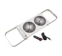 RV Roof Fan Ventilation Cooling System, With Double Row Design, For Camper Trailer for caravan Adjustable Speed 12V DC Electric Exhaust Air Circulation(White)