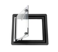 RV Roof Vent, 350 * 280 Durable RV Caravan Hinged Window, Adjustable Angles, Sun Shade and Screen,Keeps RV Cool