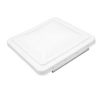 RV Roof Vent Cover, Efficient Ventilation Rain Blocking Design Motorhome Vent Cover 2 Pack 14 Inch White Durable Plastic Easy Install for Campers Travelers Motorhome Owners Camper Adventures