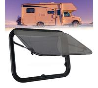 RV Roof Vent External Push Side Window, Motorhome RV Skylight Window Hatch Caravan Trailer Top Hinged External Push Window Ventilation, RV Camper Roof Vent Cover,60 * 50cm