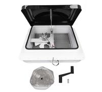 RV Roof Vent Fan 14in Reversible Kit with 12V Motor and 6in Blades for Trailer and Bathroom