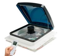 RV Roof Vent Fan with Remote Control, Low Noise Reversible Exhaust for Camper Van Trailer